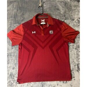 Under Armour South Carolina Gamecocks Heat Gear Golf Polo Shirt Men’s Size L